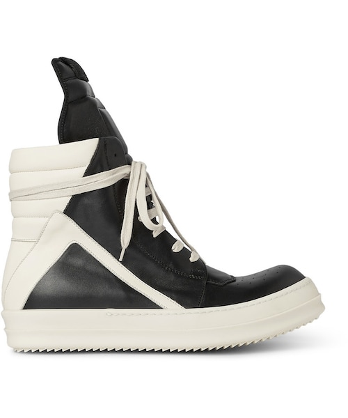 Rick Owens（リックオウエンス）の「Rick Owens Panelled Leather High-Top Sneakers（スニーカー・メンズ・Black・EU 40 (US 7)/EU 41 (US 8)/EU 42 (US 9)/EU 43 (US 10)/EU 44 (US 11)/EU 45 (US 12)/EU 46 (US 13)）」の7枚目の写真