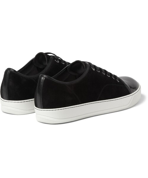 LANVIN(ランバン)の「Lanvin Suede and Patent-Leather Sneakers(スニーカー・メンズ・Black・UK 5 (US 6)/UK 6 (US 7)/UK 7 (US 8)/UK 8 (US 9)/UK 9 (US 10)/UK 10 (US 11)/UK 11 (US 12)/UK 12 (US 13)/UK 13 (US 14))」の7枚目の写真