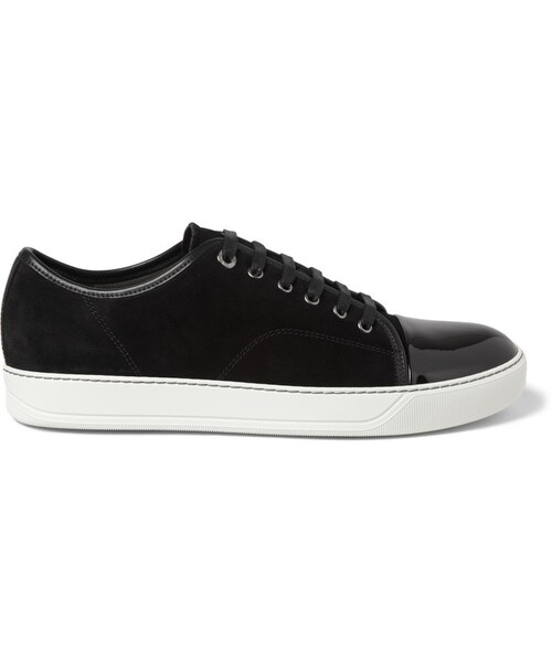 LANVIN(ランバン)の「Lanvin Suede and Patent-Leather Sneakers(スニーカー・メンズ・Black・UK 5 (US 6)/UK 6 (US 7)/UK 7 (US 8)/UK 8 (US 9)/UK 9 (US 10)/UK 10 (US 11)/UK 11 (US 12)/UK 12 (US 13)/UK 13 (US 14))」の8枚目の写真