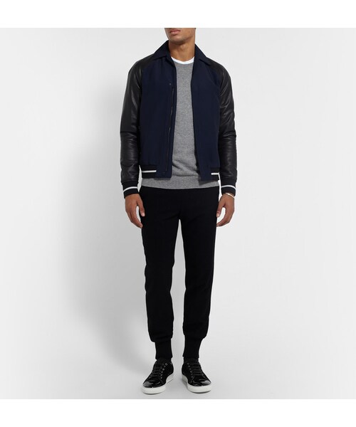 LANVIN(ランバン)の「Lanvin Suede and Patent-Leather Sneakers(スニーカー・メンズ・Black・UK 5 (US 6)/UK 6 (US 7)/UK 7 (US 8)/UK 8 (US 9)/UK 9 (US 10)/UK 10 (US 11)/UK 11 (US 12)/UK 12 (US 13)/UK 13 (US 14))」の6枚目の写真