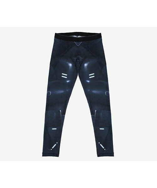 Acrosphere(アクロスファー)の「Metal galaxy prints legging(チノパンツ・メンズ・Black・F)」の1枚目の写真