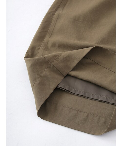 w closet（ダブルクローゼット）の「ベルト付きタック入りワイドパンツ（パンツ・レディース・D.ベージュ7/カーキ7・FREE）」の8枚目の写真