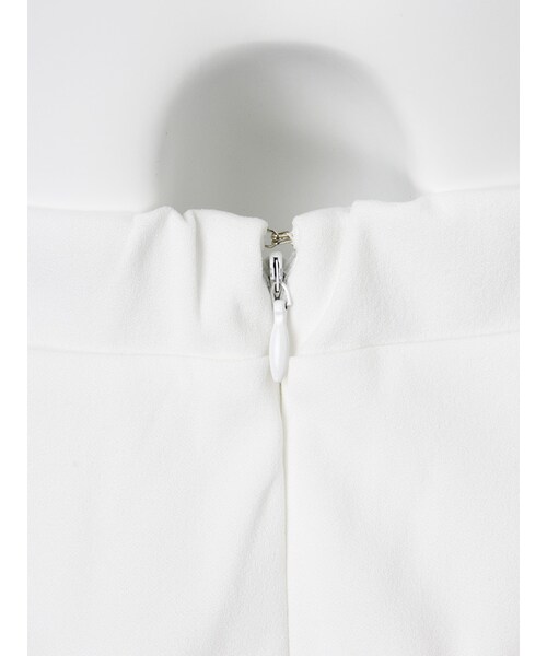 MURUA（ムルーア）の「【MODE】カットハーフガウチョパンツ（パンツ・レディース・ホワイト/ブラック・F）」の8枚目の写真