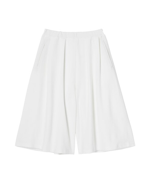 MURUA（ムルーア）の「【MODE】カットハーフガウチョパンツ（パンツ・レディース・ホワイト/ブラック・F）」の10枚目の写真