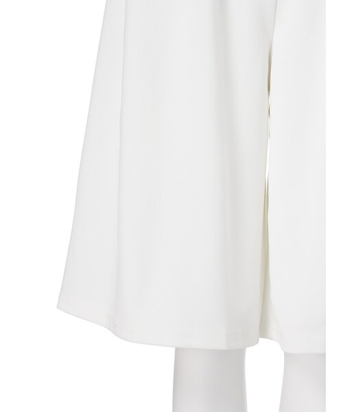MURUA（ムルーア）の「【MODE】カットハーフガウチョパンツ（パンツ・レディース・ホワイト/ブラック・F）」の9枚目の写真