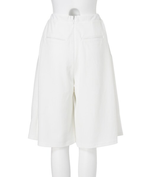 MURUA（ムルーア）の「【MODE】カットハーフガウチョパンツ（パンツ・レディース・ホワイト/ブラック・F）」の5枚目の写真