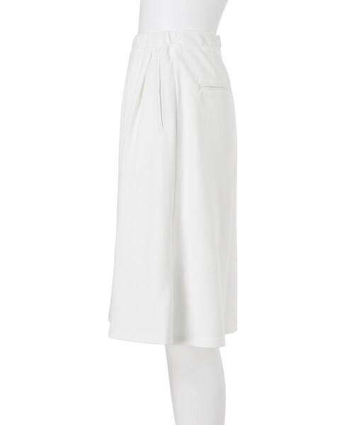 MURUA（ムルーア）の「【MODE】カットハーフガウチョパンツ（パンツ・レディース・ホワイト/ブラック・F）」の4枚目の写真