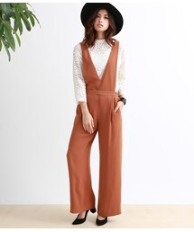 MADEMOISELLE ROPE' | 2WayVネックサロペット(パンツ)