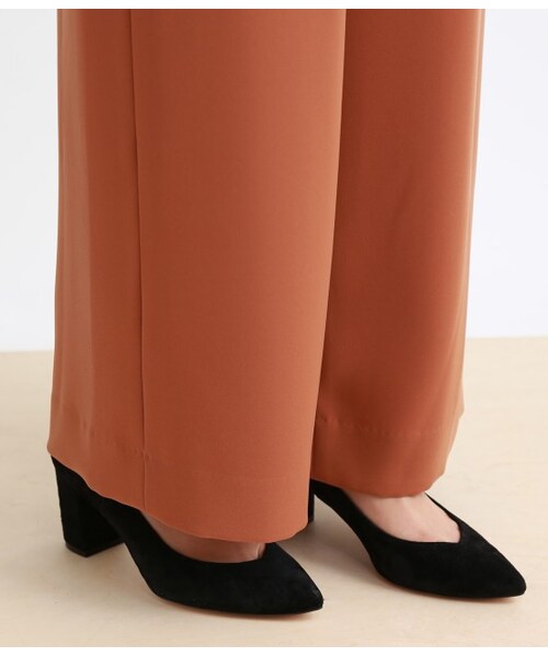 MADEMOISELLE ROPE'(マドモアゼル ロペ)の「2WayVネックサロペット(パンツ・レディース・ブラック/ブラウン系/カーキ・36/38)」の11枚目の写真