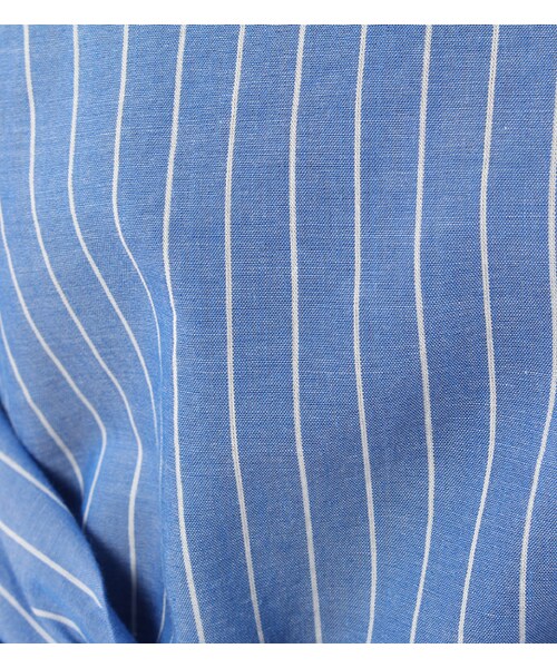 laboratory work（ラボラトリーワーク）の「ウエストリボンペプラムノースリーブブラウス（トップス・レディース・ホワイト/ホワイト系/ブルー系/カーキ・M）」の12枚目の写真