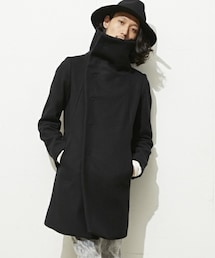 『The Viridi-anneハイネックメルトンコート』 The Viridi-anne - ハイネックメルトンコートロング - Melton