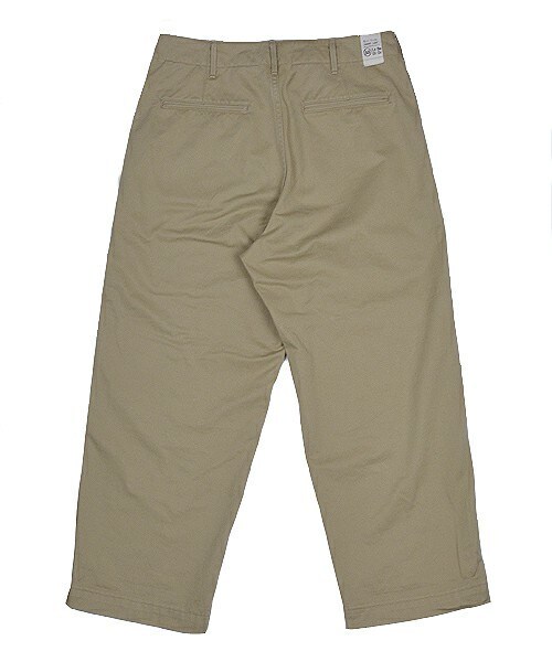 Johnbull Private labo（ジョンブルプライベートラボ）の「ワイドチノパンツ（チノパンツ・レディース・ホワイト/カーキ・X-SMALL/SMALL/MEDIUM）」の10枚目の写真