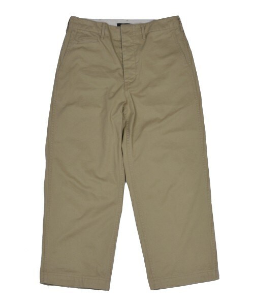 Johnbull Private labo（ジョンブルプライベートラボ）の「ワイドチノパンツ（チノパンツ・レディース・ホワイト/カーキ・X-SMALL/SMALL/MEDIUM）」の9枚目の写真