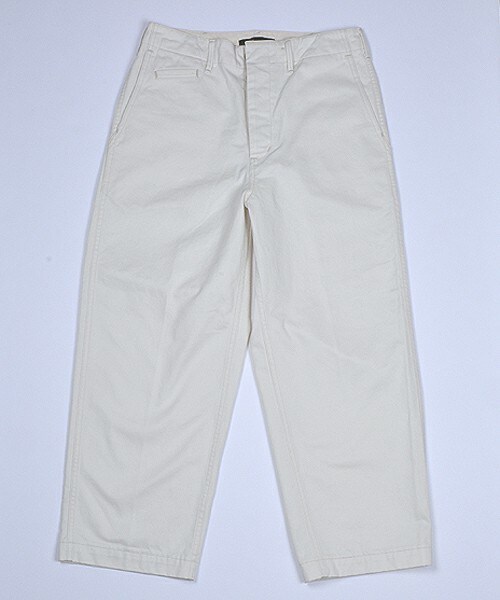 Johnbull Private labo（ジョンブルプライベートラボ）の「ワイドチノパンツ（チノパンツ・レディース・ホワイト/カーキ・X-SMALL/SMALL/MEDIUM）」の12枚目の写真