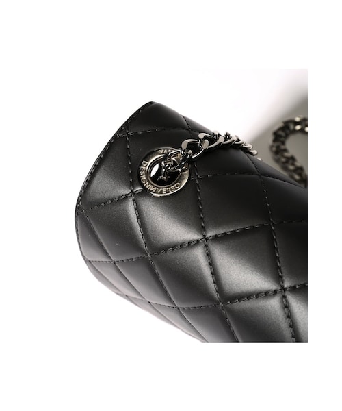 DESIGNINVERSO ショルダーバッグ 黒 DESIGN INVERSOブラックショルダーチェーンバッグ デザインインヴェル