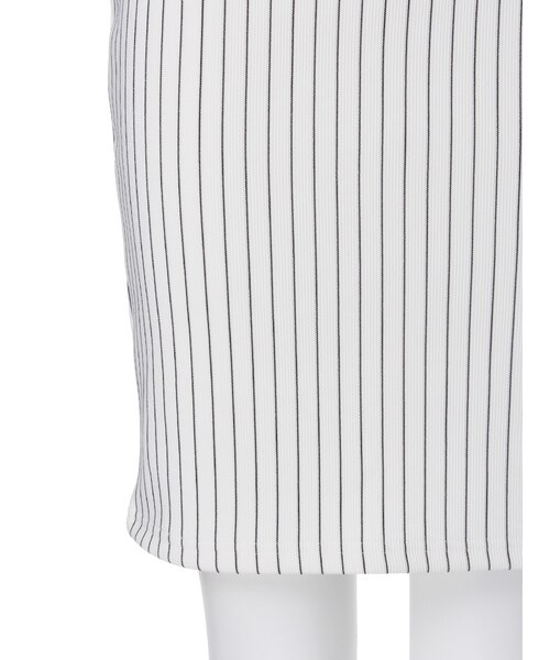 EMODA（エモダ）の「ZIPデザインRIBタイトスカート（スカート・レディース・ホワイト/ブラック/グリーン/ライトミックス・S/M）」の11枚目の写真