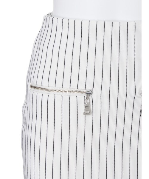 EMODA（エモダ）の「ZIPデザインRIBタイトスカート（スカート・レディース・ホワイト/ブラック/グリーン/ライトミックス・S/M）」の8枚目の写真