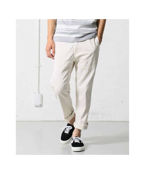URBAN RESEARCH DOORS（アーバンリサーチドアーズ）の「タイト9分丈トラウザー（パンツ・メンズ・Navy/Khaki/Beige/Off・36/38/40）」の6枚目の写真