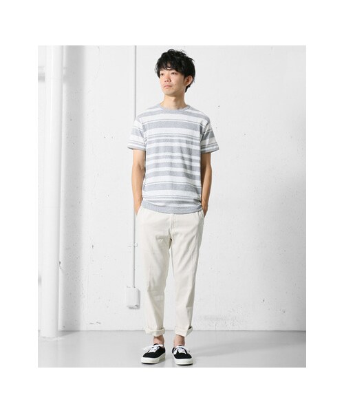 URBAN RESEARCH DOORS（アーバンリサーチドアーズ）の「タイト9分丈トラウザー（パンツ・メンズ・Navy/Khaki/Beige/Off・36/38/40）」の5枚目の写真