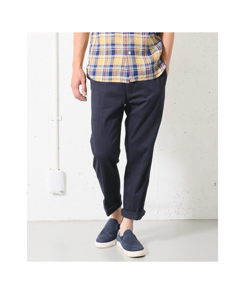 URBAN RESEARCH DOORS（アーバンリサーチドアーズ）の「タイト9分丈トラウザー（パンツ・メンズ・Navy/Khaki/Beige/Off・36/38/40）」の12枚目の写真