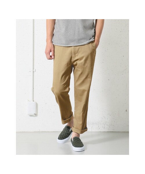 URBAN RESEARCH DOORS（アーバンリサーチドアーズ）の「タイト9分丈トラウザー（パンツ・メンズ・Navy/Khaki/Beige/Off・36/38/40）」の10枚目の写真