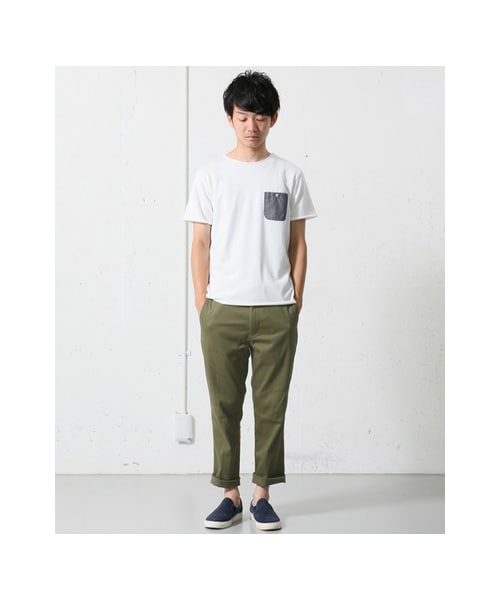 URBAN RESEARCH DOORS（アーバンリサーチドアーズ）の「タイト9分丈トラウザー（パンツ・メンズ・Navy/Khaki/Beige/Off・36/38/40）」の7枚目の写真