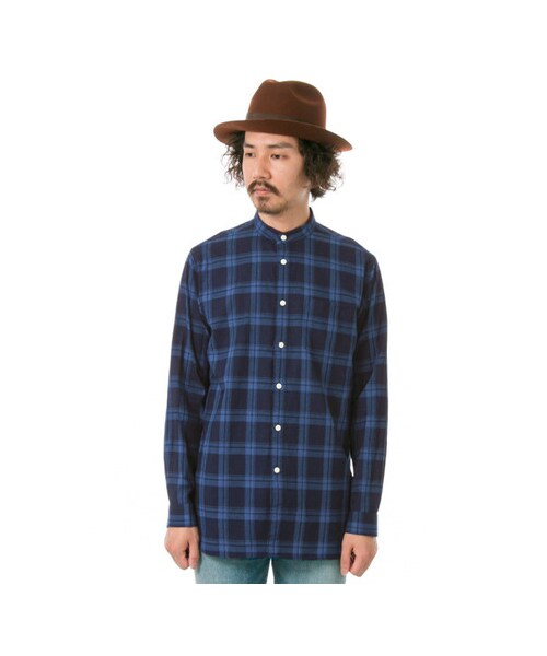 URBAN RESEARCH（アーバンリサーチ）の「バンドカラー ロングシャツ（トップス・メンズ・インディゴ/グレー/ホワイト・M/L）」の10枚目の写真