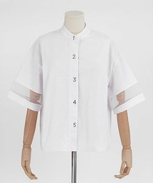 DHOLIC | ナンバー刺繍ボタンシャツ(シャツ/ブラウス)