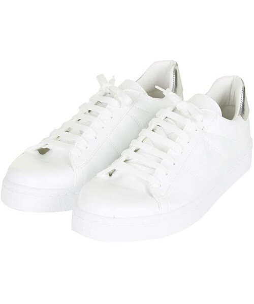 TOPSHOP(トップショップ)の「Coney lace up trainers(スニーカー・レディース・White・5.5/6.5/7.5/8.5/9.5/10.5/11.5)」の2枚目の写真