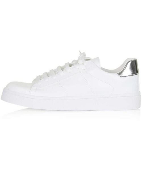 TOPSHOP(トップショップ)の「Coney lace up trainers(スニーカー・レディース・White・5.5/6.5/7.5/8.5/9.5/10.5/11.5)」の1枚目の写真