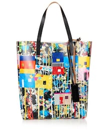 MARNI | Marni Roger Mello patchwork-print PVC tote(トートバッグ)