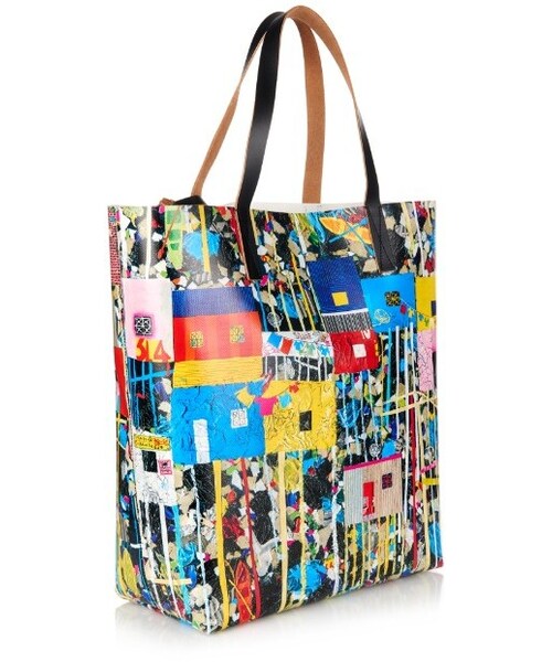 MARNI（マルニ）の「Marni Roger Mello patchwork-print PVC tote（トートバッグ・レディース・N/a・ONE SIZE）」の5枚目の写真
