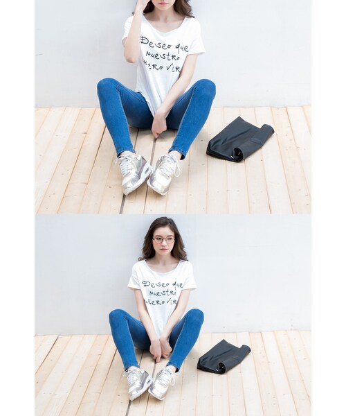 ORENDA（オレンダ）の「這刷色覺得好顯瘦的牛仔褲（パンツ・レディース・藍・S/M/L/XL）」の6枚目の写真