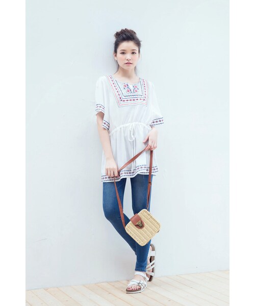 ORENDA（オレンダ）の「這刷色覺得好顯瘦的牛仔褲（パンツ・レディース・藍・S/M/L/XL）」の3枚目の写真