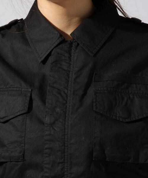 BLISS POINT（ブリスポイント）の「タイプライターM51（ジャケット/アウター・レディース・ブラック/カーキ・M/L）」の8枚目の写真