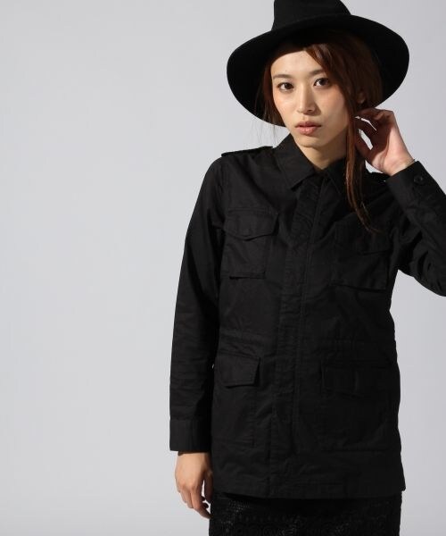 BLISS POINT（ブリスポイント）の「タイプライターM51（ジャケット/アウター・レディース・ブラック/カーキ・M/L）」の5枚目の写真