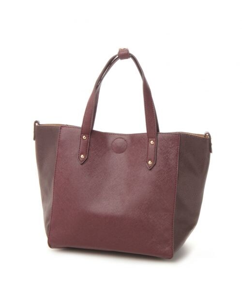 BLISS POINT(ブリスポイント)の「15AW_BASIC2WAYミニトート(バッグ・レディース・ブラック/パイソン/ボルドー/キャメル・ONE SIZE)」の4枚目の写真