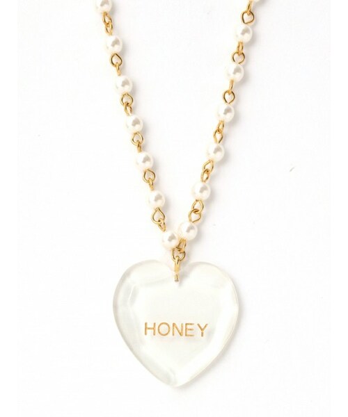 Honey Salon（ハニーサロン）の「クリアハートネックレス（）」 - WEAR