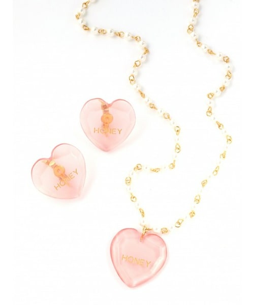 Honey Salon（ハニーサロン）の「クリアハートネックレス（）」 - WEAR