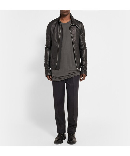 Rick Owens（リックオウエンス）の「Rick Owens Slim-Fit Jersey T-Shirt（Tシャツ/カットソー・メンズ・Gray・XS/S/M/L/XL）」の5枚目の写真