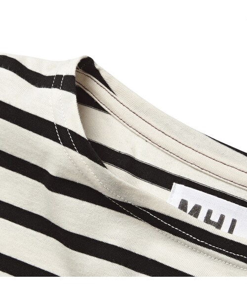 MARGARET HOWELL（マーガレットハウエル）の「Margaret Howell MHL Striped Cotton T-Shirt（Tシャツ/カットソー・メンズ・White・S/M/L/XL）」の6枚目の写真