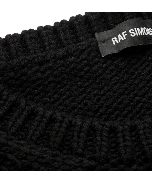 RAF SIMONS(ラフシモンズ)の「Raf Simons Patterned Wool-Blend Vest(ベスト・メンズ・Black・S/M/L/XL)」の6枚目の写真