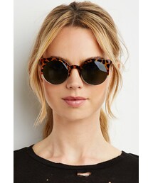 FOREVER 21 | FOREVER 21 Leopard Print Round Sunglasses(サングラス)