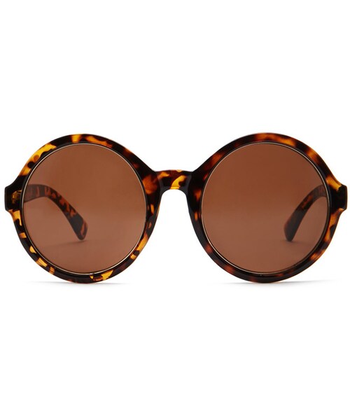 FOREVER 21（フォーエバー トゥエンティーワン）の「FOREVER 21 Tortoiseshell Metallic-Rimmed Sunglasses（サングラス・レディース・Gold/Brown・One size）」の12枚目の写真