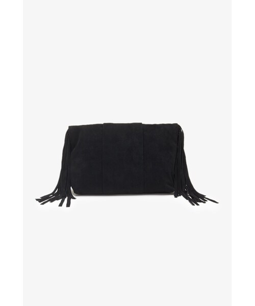 FOREVER 21（フォーエバー トゥエンティーワン）の「FOREVER 21+ Fringed Suede Clutch（クラッチバッグ・レディース・Black/Brown・One size）」の8枚目の写真
