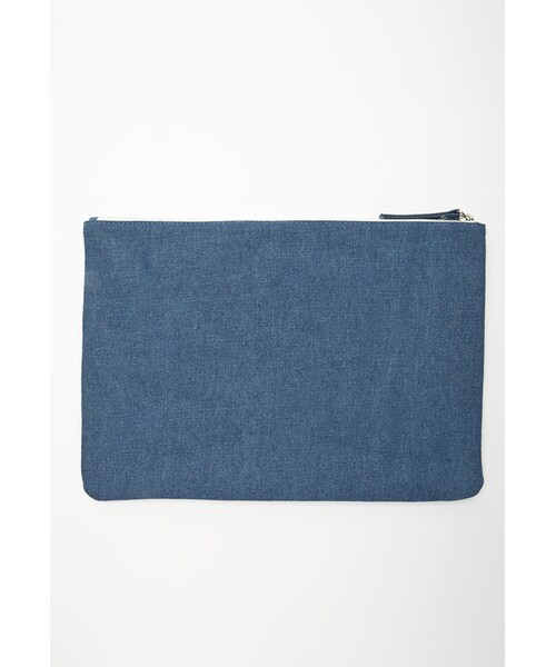 FOREVER 21（フォーエバー トゥエンティーワン）の「FOREVER 21+ Unstructured Denim Clutch（クラッチバッグ・レディース・Blue・One size）」の8枚目の写真