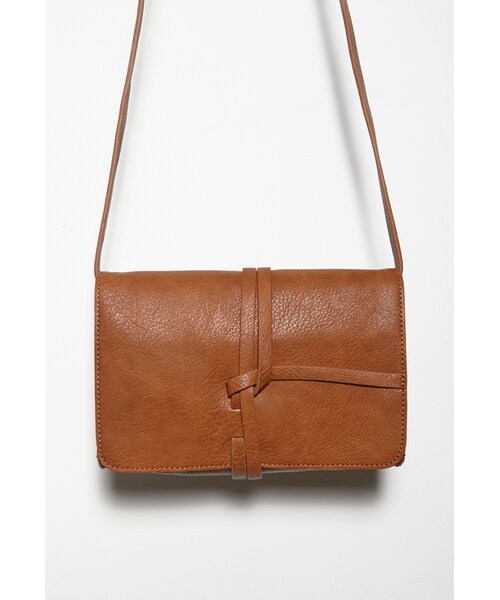 FOREVER 21（フォーエバー トゥエンティーワン）の「FOREVER 21 Knotted Flap Crossbody（ショルダーバッグ・レディース・Black/Brown・One size）」の18枚目の写真