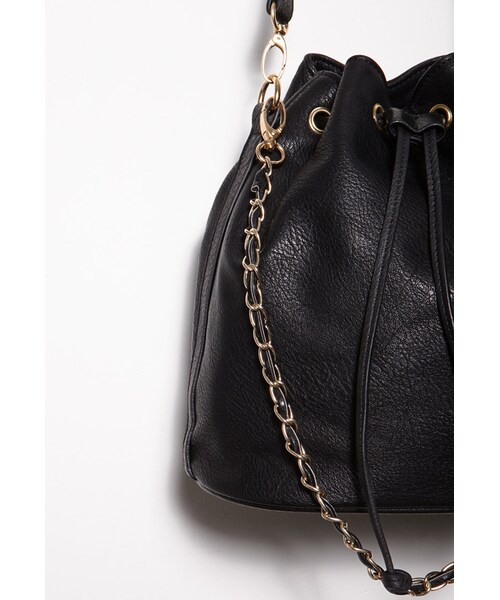 FOREVER 21（フォーエバー トゥエンティーワン）の「FOREVER 21+ Faux Leather Bucket Bag（ショルダーバッグ・レディース・Black/Brown/White・One size）」の11枚目の写真