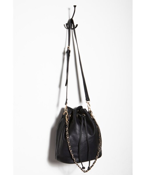 FOREVER 21（フォーエバー トゥエンティーワン）の「FOREVER 21+ Faux Leather Bucket Bag（ショルダーバッグ・レディース・Black/Brown/White・One size）」の15枚目の写真