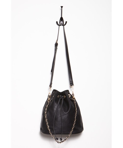 FOREVER 21（フォーエバー トゥエンティーワン）の「FOREVER 21+ Faux Leather Bucket Bag（ショルダーバッグ・レディース・Black/Brown/White・One size）」の18枚目の写真
